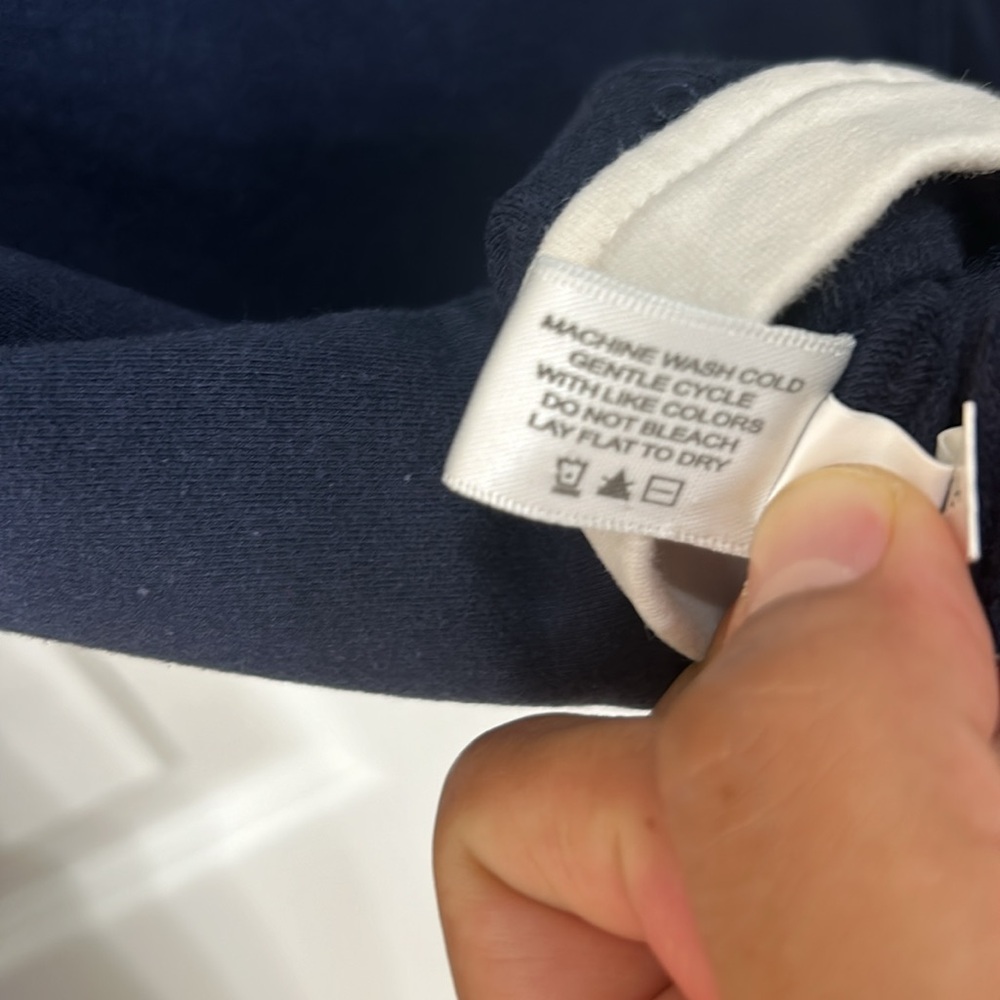 Boston Proper Size XS light jacket blue, white and golden sippers - Picture 5 of 7